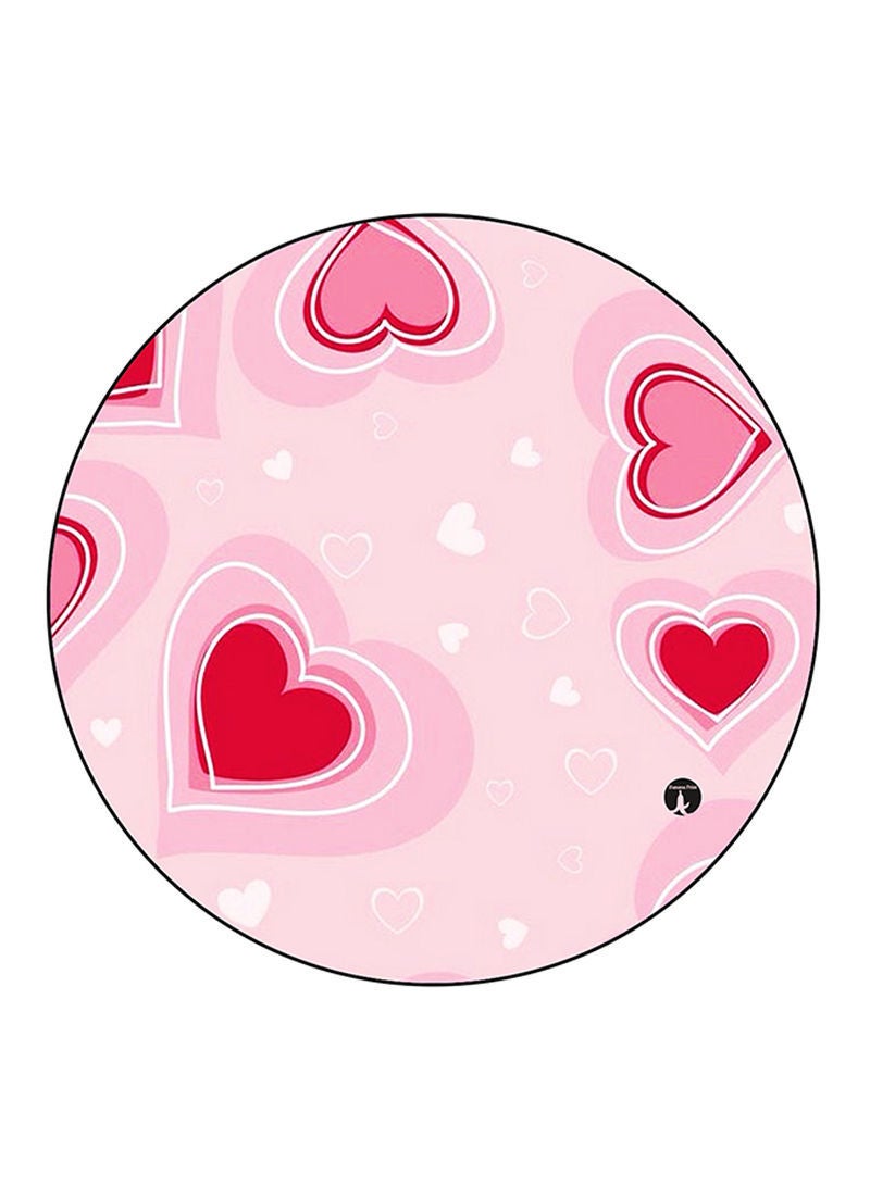 RKN Hearts Printed Mouse Pad  Multicolour