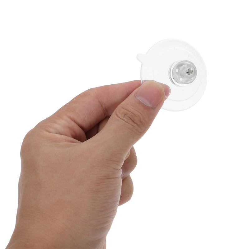 6 Pack 45mm PVC Suction Cups With Screw Nut Heavy Duty Reusable Wall Hooks For Bathroom Kitchen Shower - Image 4