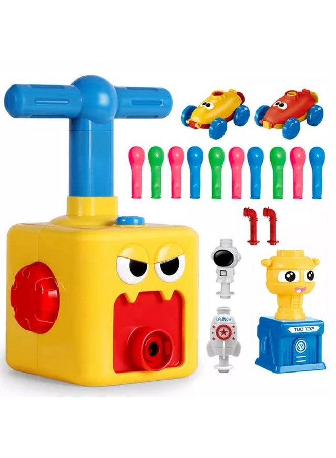 Cable World Balloon Launcher For Kids, Power Balloon Car Toy For Kids, Manual Balloon Pump Cars Toys For Boys Girls (Multi Color) Set Of 20 Material Plastic;Acrylonitrile Butadiene Styrene - Image 1