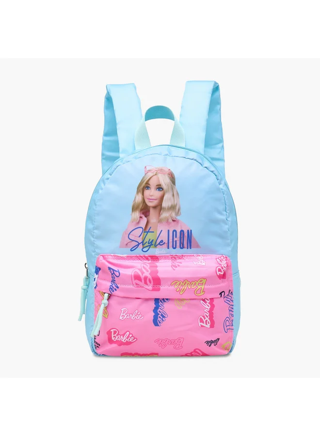 باربي Boys Print School Backpack with Adjustable Shoulder Straps - 33x25x10 cm