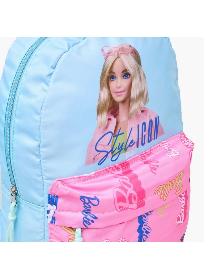 Barbie Boys Print School Backpack with Adjustable Shoulder Straps - 33x25x10 cm - Image 5