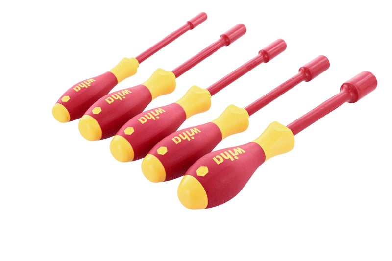 Wiha 32292 Insulated Nut Driver Set, Inch, 1000 Volt, 5 Piece - Image 2