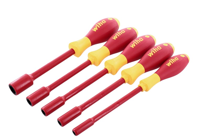 Wiha 32292 Insulated Nut Driver Set, Inch, 1000 Volt, 5 Piece - Image 1
