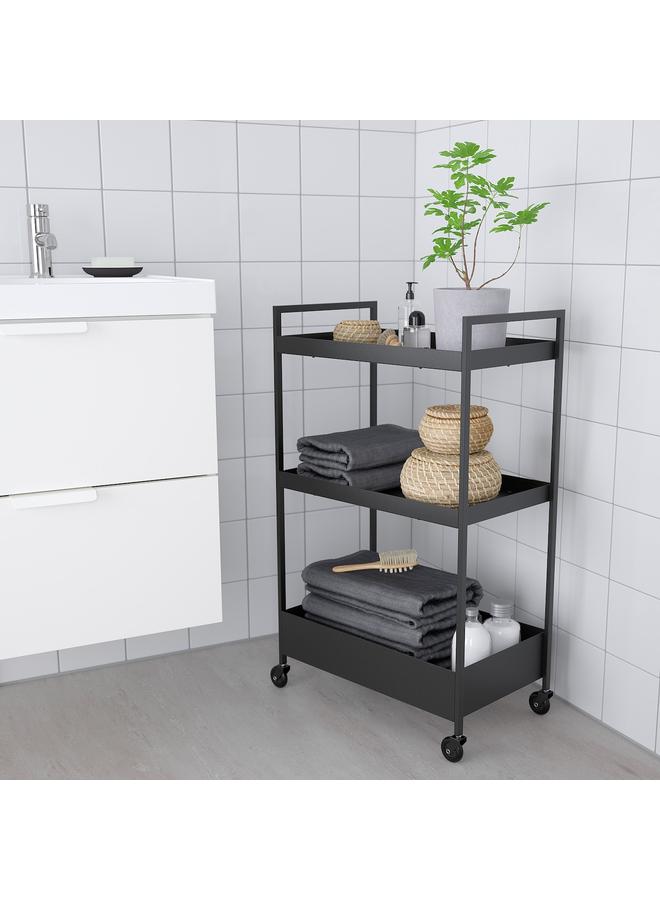 Zaboon Trolley, Black, 50.5X30X83 Cm - Image 3