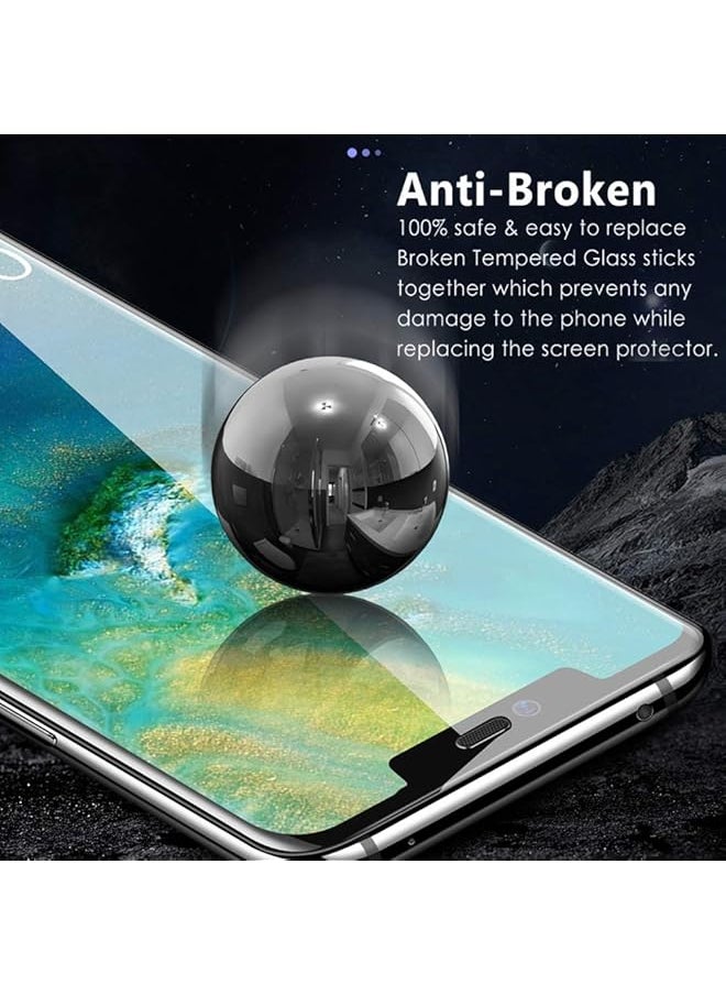 erorex - Mate 20 Pro Privacy Screen Protector Anti Spy Defender 9H Hardness Case Friendly Anti Peeking Tempered Glass Screen Protector For Huawei Mate 20 Pro Black - Image 1