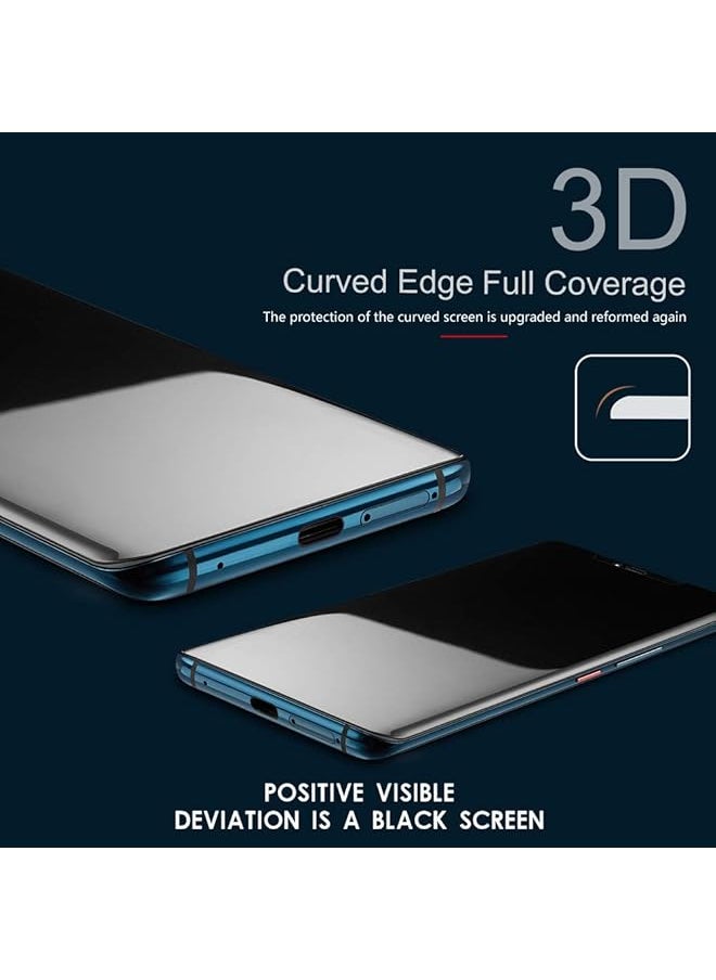 erorex - Mate 20 Pro Privacy Screen Protector Anti Spy Defender 9H Hardness Case Friendly Anti Peeking Tempered Glass Screen Protector For Huawei Mate 20 Pro Black - Image 1