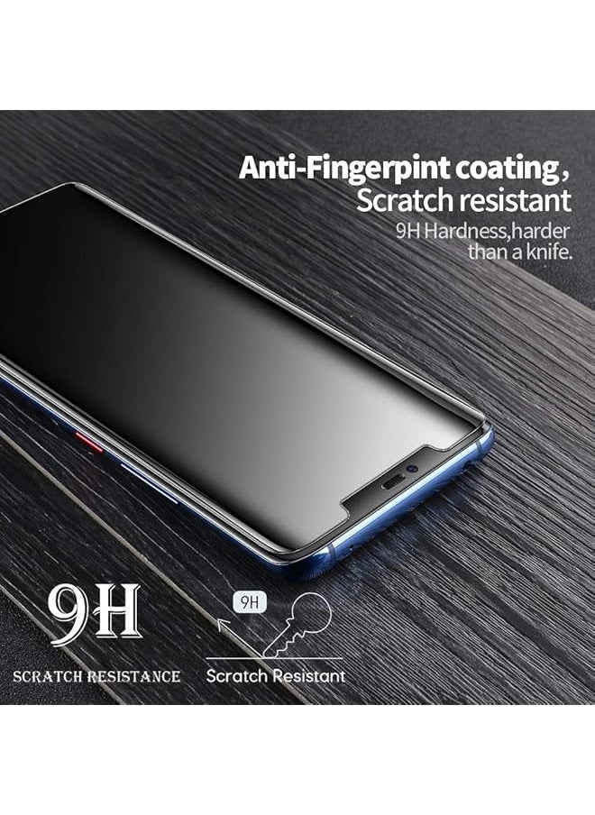 erorex - Mate 20 Pro Privacy Screen Protector Anti Spy Defender 9H Hardness Case Friendly Anti Peeking Tempered Glass Screen Protector For Huawei Mate 20 Pro Black - Image 1