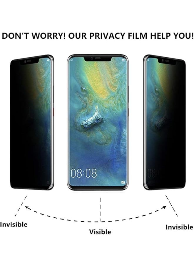 erorex - Mate 20 Pro Privacy Screen Protector Anti Spy Defender 9H Hardness Case Friendly Anti Peeking Tempered Glass Screen Protector For Huawei Mate 20 Pro Black - Image 1