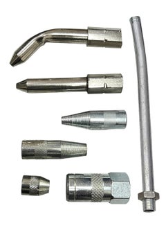 EPITECH MART EPITECH MART Multi Purpose Use 7 Piece Grease Couplers Nozzles Fittings and Lubrication Kit for Grease Gun Nozzle Set 