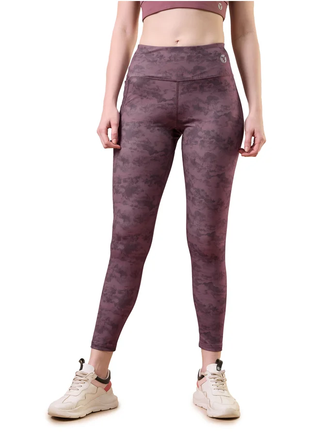 Technosport Technosport Women Camouflage Print Slim Fit Leggings
