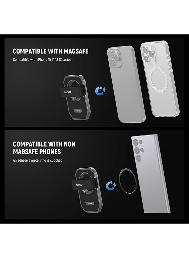 Neewer NEEWER Magnetic SSD Holder with Universal Touch Fasteners Compatible with MagSafe iPhone 16 Pro Max 15 Pro Max 16 Pro 15 Pro Samsung SanDisk Lexar for ProRes Video Recording  - Image 3