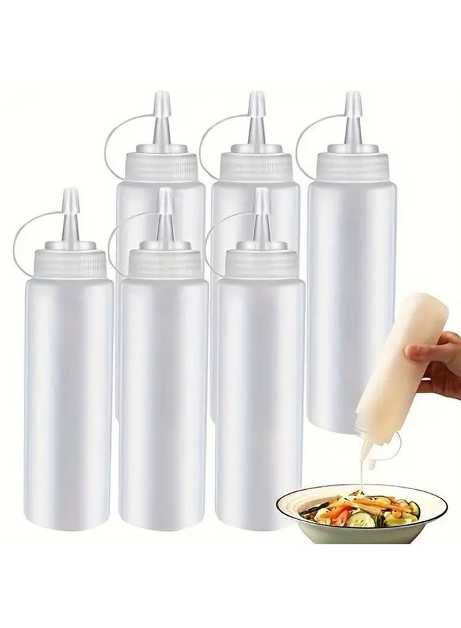 2pcs 650ml Squeeze Sauce Bottles Plastic Spout Dispenser Condiment and Seasoning Containers For Home Use - Image 1