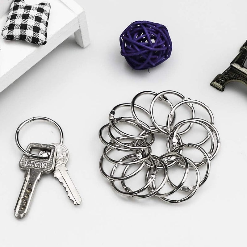 70 Large Metal Binder Rings 1.18inch Outer Diameter for Calendars Book Rings Paper Seals - Image 4