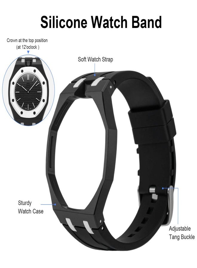 MEGREZ Silicone Watch Band Compatible with Swatch Royal Pop - Image 4