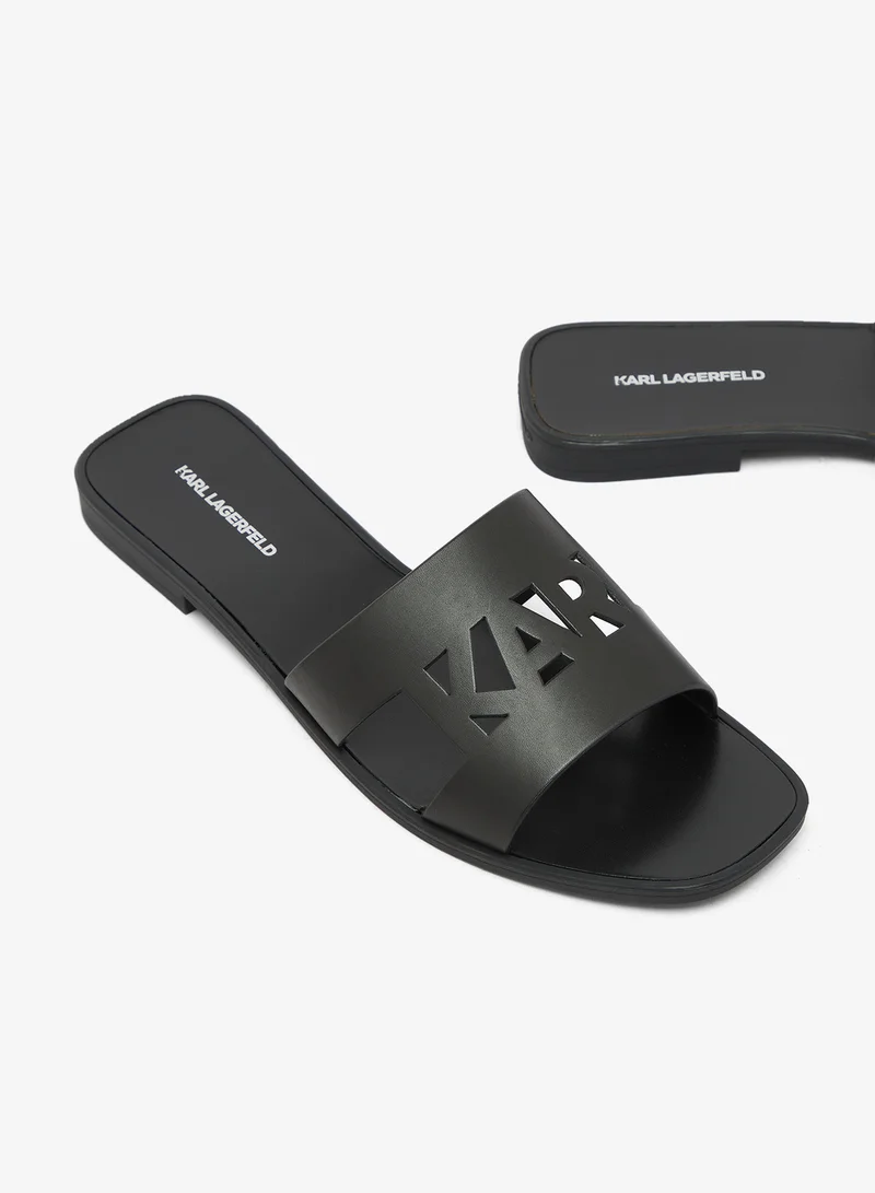Karl Lagerfeld  Skoot III Karl Cut-Out Slip On Sandals for Women | Best Price UAE