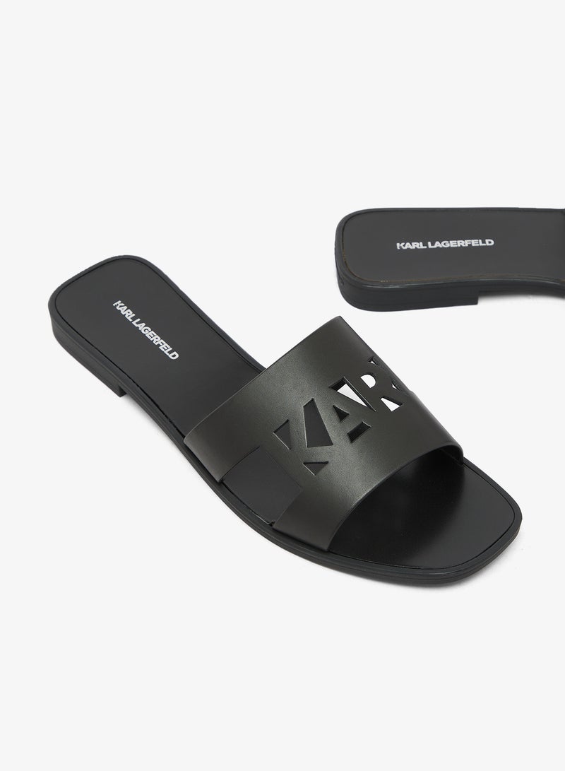 Karl Lagerfeld Skoot III Karl Cut-Out Slip On Sandals - Image 4