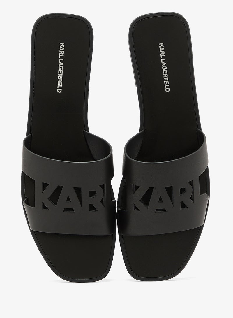 Karl Lagerfeld Skoot III Karl Cut-Out Slip On Sandals - Image 5