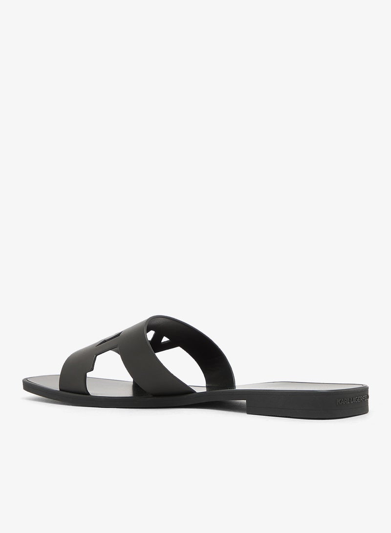 Karl Lagerfeld Skoot III Karl Cut-Out Slip On Sandals - Image 3