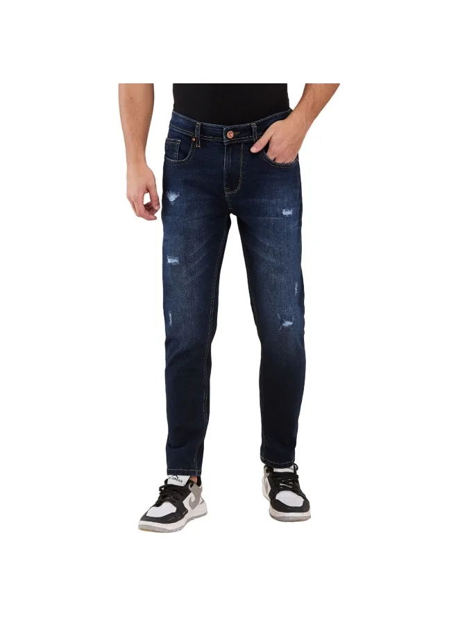 Being Human Mens Dark Tone Cropped Fit Denims