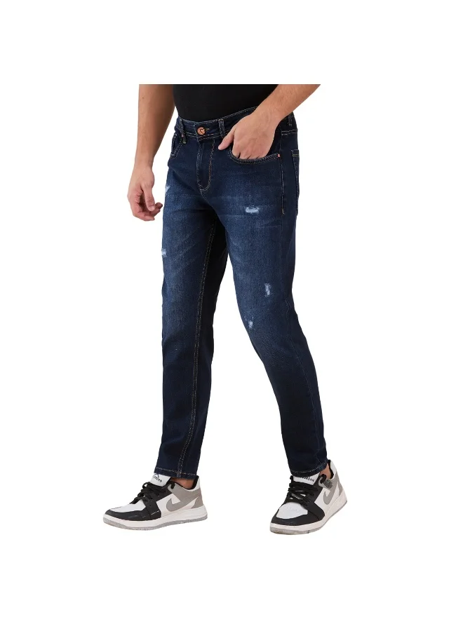 Being Human Mens Dark Tone Cropped Fit Denims