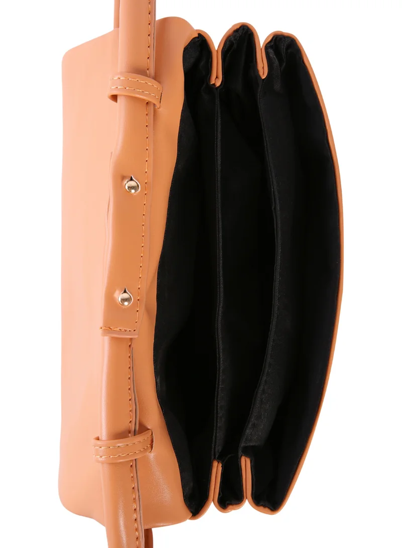 London Rag Three Fold Wrislet HandBag in Orange
