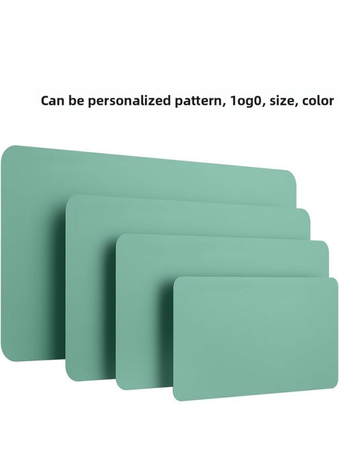 Generic - Office Desktop Mat Study Desk Tablecloth Desk Mat Leather Computer Desk Mat Environmentally Friendly Desk Mat-Color:Light Green - Image 1