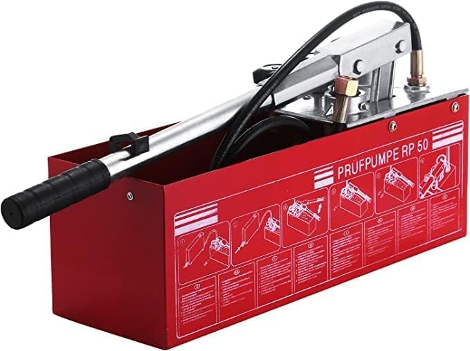 AQ AQSON مضخة اختبار الضغط الهيدروليكية اليدوية AQSON - 50 بار، 726 PSI، خزان سعة 3 جالون مع وصلة تدفق 1/2 بوصة - Image 2