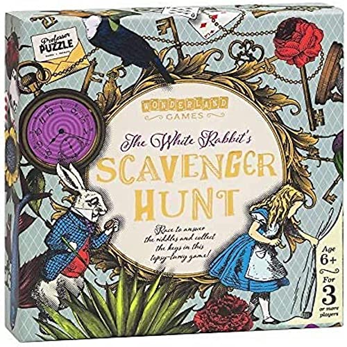 Professor Puzzle The White Rabbits Scavenger Hunt by Professor Puzzle  Alice in Wonderland Themed Treasure Hunt for The Whole Family - Image 1