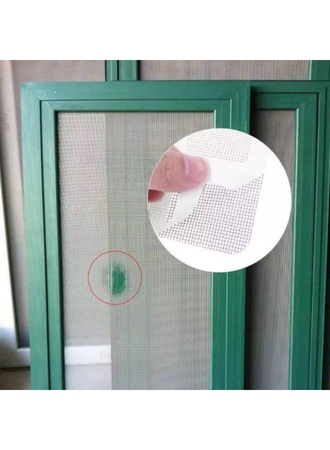 20-Piece Self-Adhesive Window Screen Repair Patch Kit - Quick & Easy Fix for Holes & Tears, Grey - Image 2