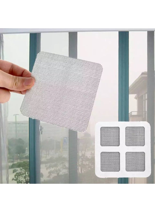 20-Piece Self-Adhesive Window Screen Repair Patch Kit - Quick & Easy Fix for Holes & Tears, Grey - Image 1