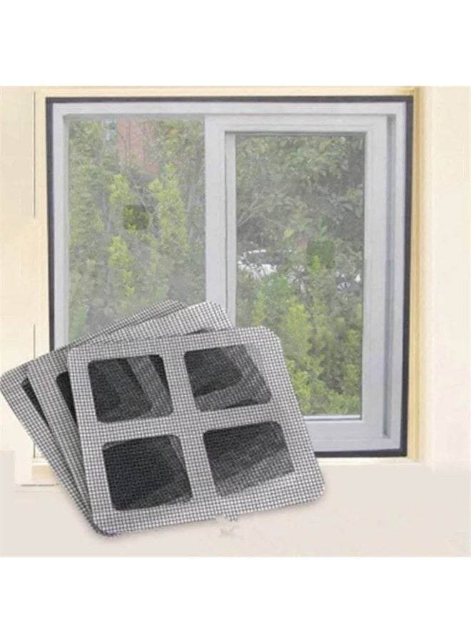 20-Piece Self-Adhesive Window Screen Repair Patch Kit - Quick & Easy Fix for Holes & Tears, Grey - Image 3