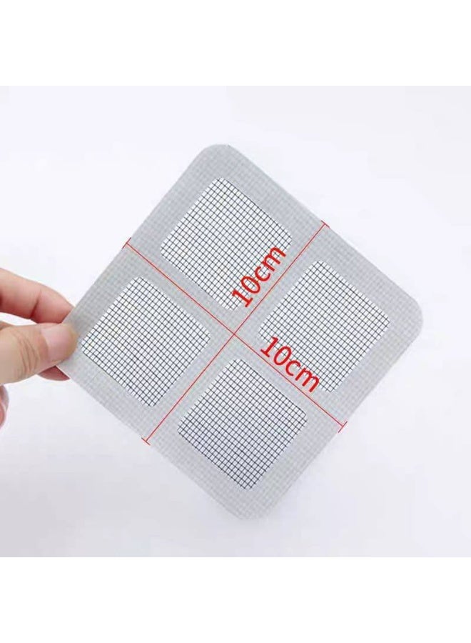 20-Piece Self-Adhesive Window Screen Repair Patch Kit - Quick & Easy Fix for Holes & Tears, Grey - Image 4