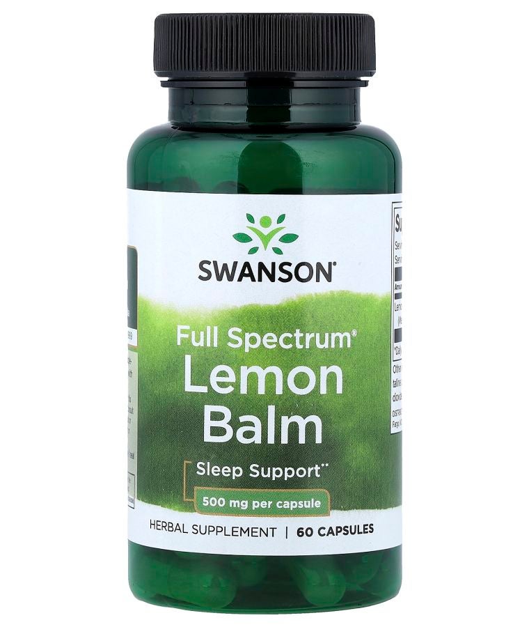 Full Spectrum® Lemon Balm 500 mg 60 Capsules