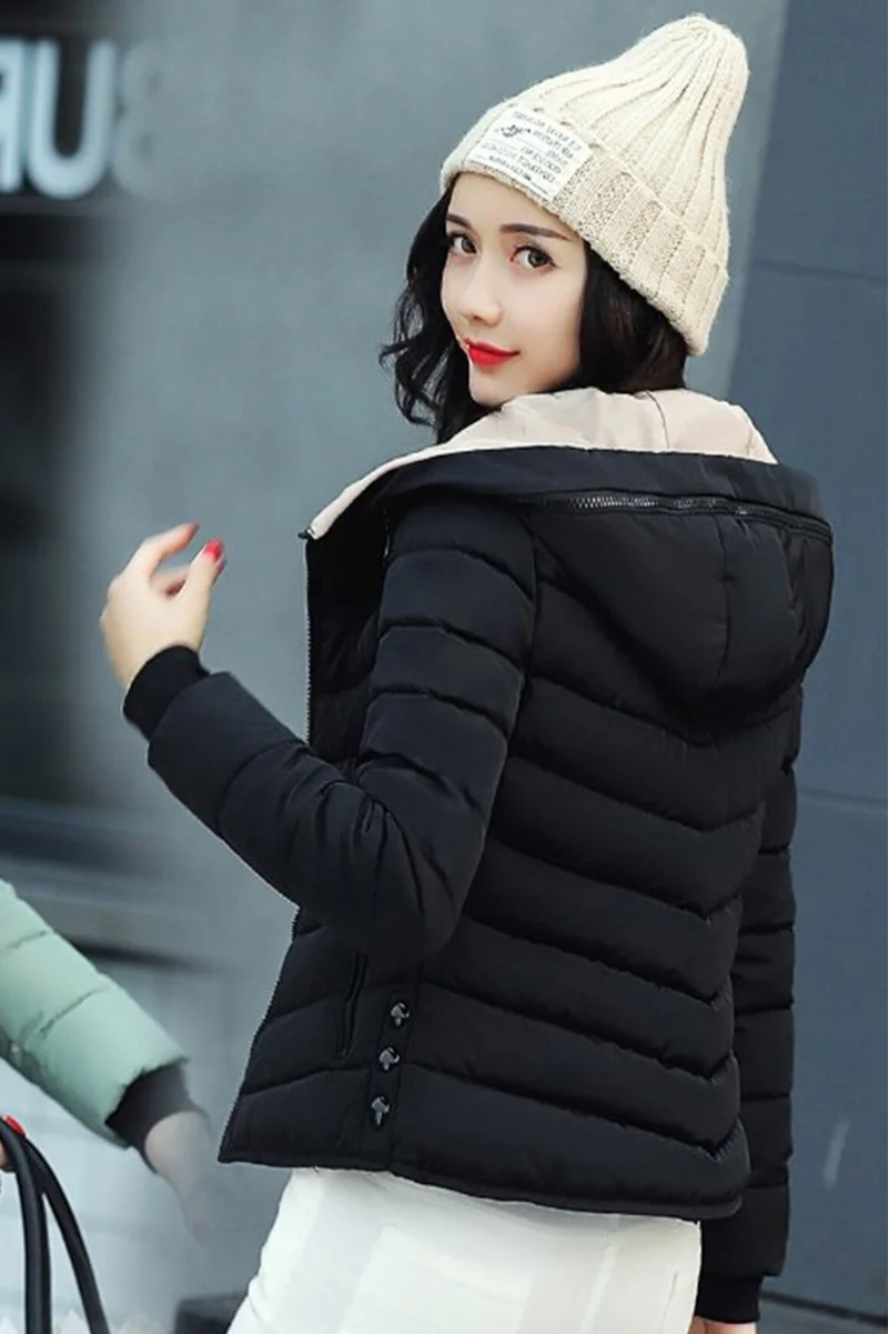 Barbora Winter Hooded Women's Puffer Jacket 1912BLACK6