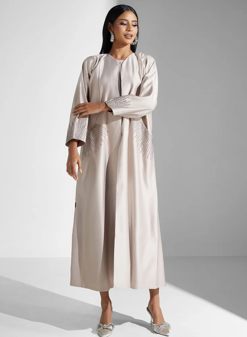 Meem by Mariyah Embellished Abaya