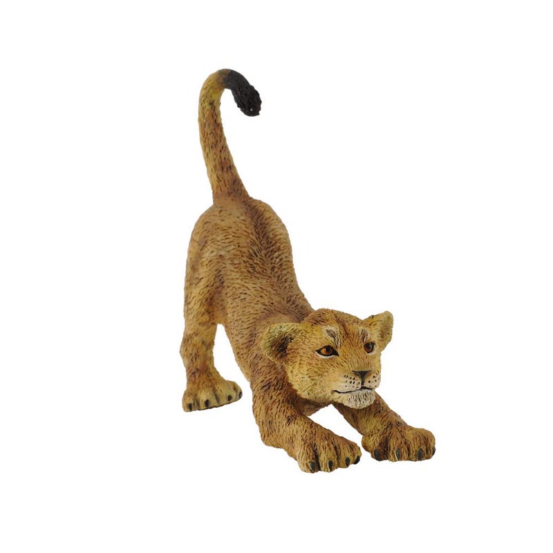 CollectA Wildlife Lion Cub (Stretching) Miniature Toy Figure