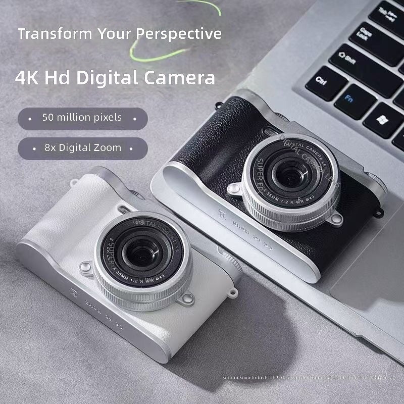 WU Retro HD Dual Lens Digital Camera for Kids - 20MP CCD, 8x Zoom, Instant Photo, Photo Transfer to Phone - Image 5