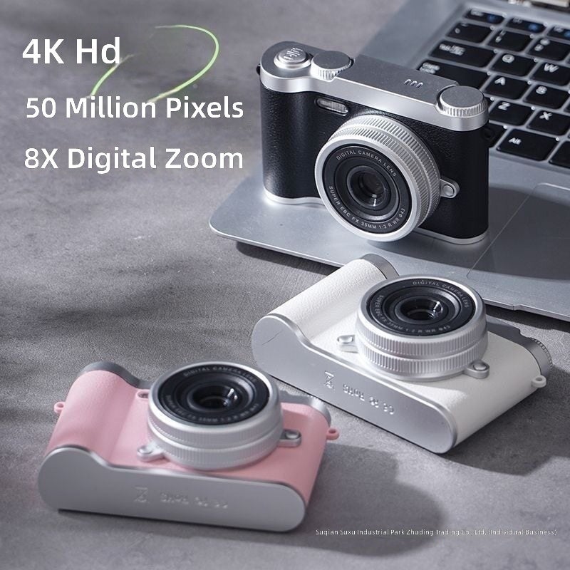 WU Retro HD Dual Lens Digital Camera for Kids - 20MP CCD, 8x Zoom, Instant Photo, Photo Transfer to Phone - Image 3