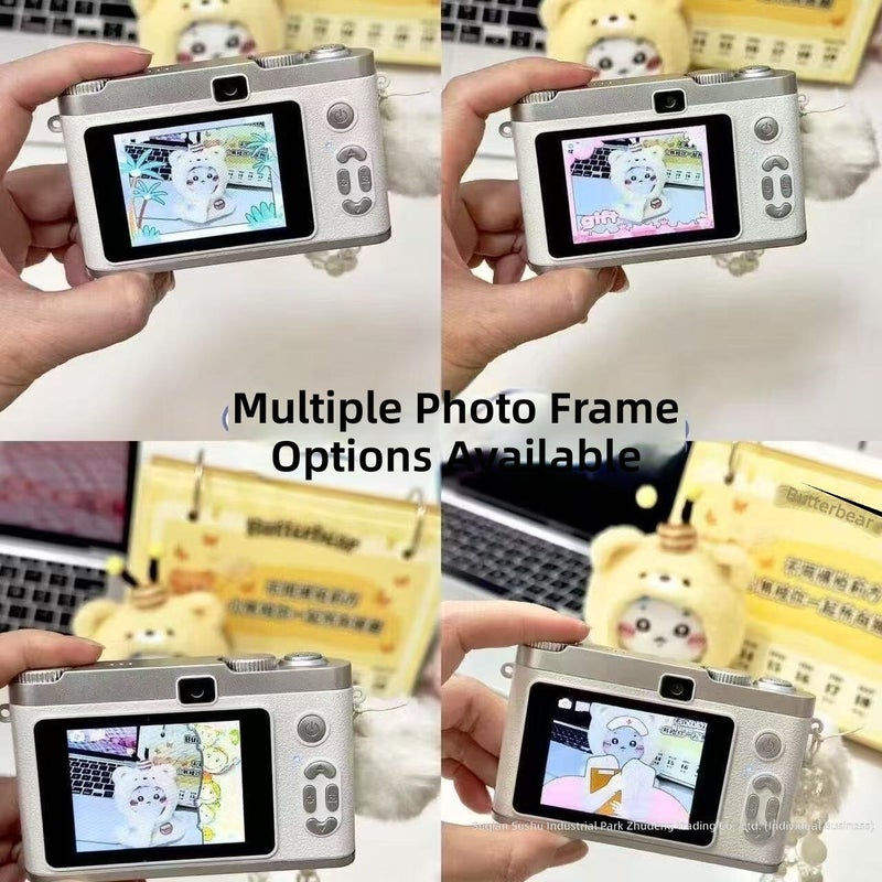 WU Retro HD Dual Lens Digital Camera for Kids - 20MP CCD, 8x Zoom, Instant Photo, Photo Transfer to Phone - Image 4