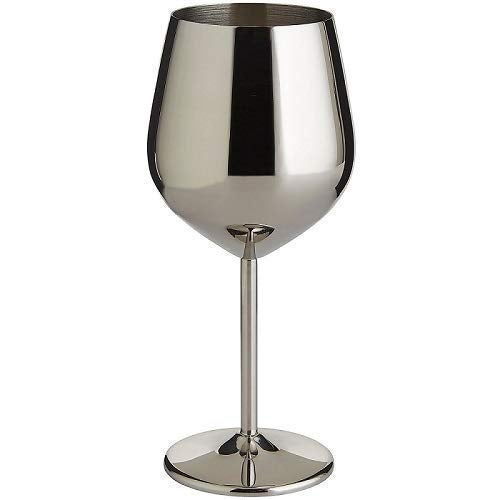 NJ Stainless Steel Unbreakable BPA-free Shatter-proof Wine Glasses (350 ml) Set of 2 - Image 2