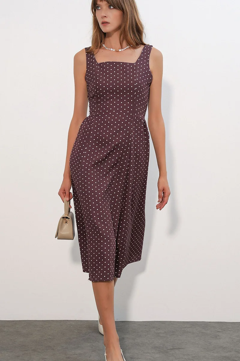 بيغ دارت BDART Polka Dot A-Line Midi Dress