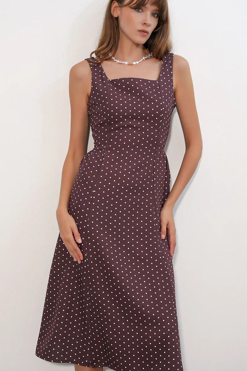 بيغ دارت BDART Polka Dot A-Line Midi Dress