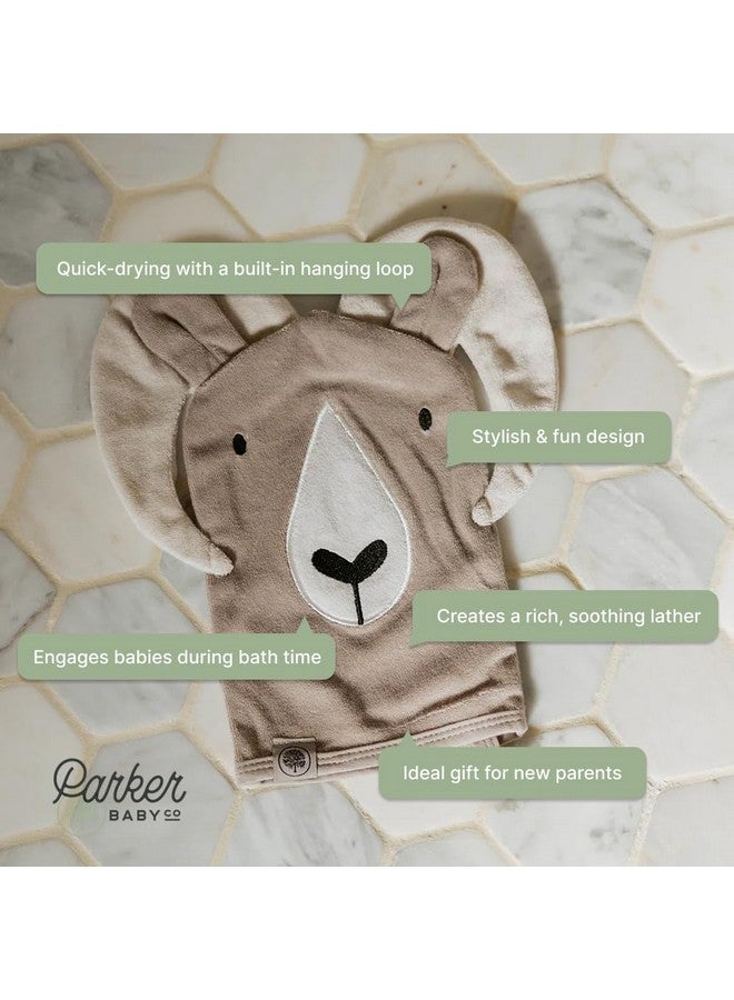 Parker Baby Co. Parker Baby Bath Mitt for Kids | Soft & Absorbent Washcloth Mitt | Quick Dry Baby Washcloth Glove That Fits Both Parents | Easy, Convenient & Fun Bath Time for Newborns, Toddlers & Kids  - Image 3