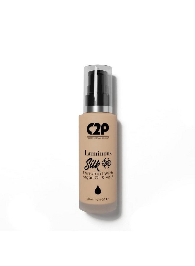 C2P PROFESSIONAL MAKEUP C2P Pro Luminous Silk Liquid Foundation Medium Tan 06 30 Ml Provides Full Coverage & Absorbs Oil Enriched With Argan Oil & Vitamin E Suitable For All Skin Types - Image 1