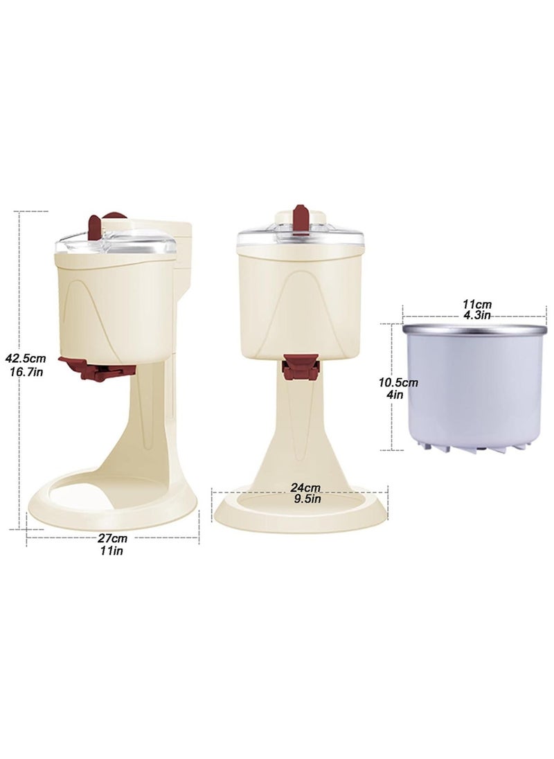 Generic - Ice Cream Makers Fully Automatic Mini Fruit Soft Serve Ice Cream Machine Simple One Push Operation Great For Making Healthy Soft Serve Sherbet - Image 1