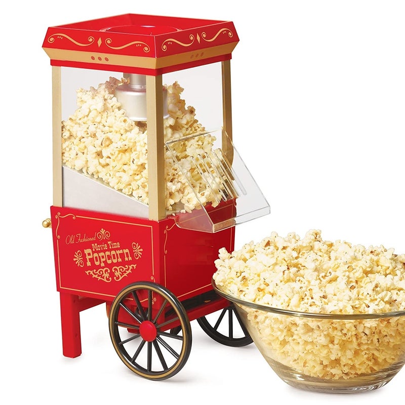 GBEX GBEX Popcorn Machine Big Vintage Collection and Electric Popcorn Maker Making Machine Stylish Design Automatic Popcorn Machine Household Electric Instant Popcorn Maker Stylish Design  - Image 2