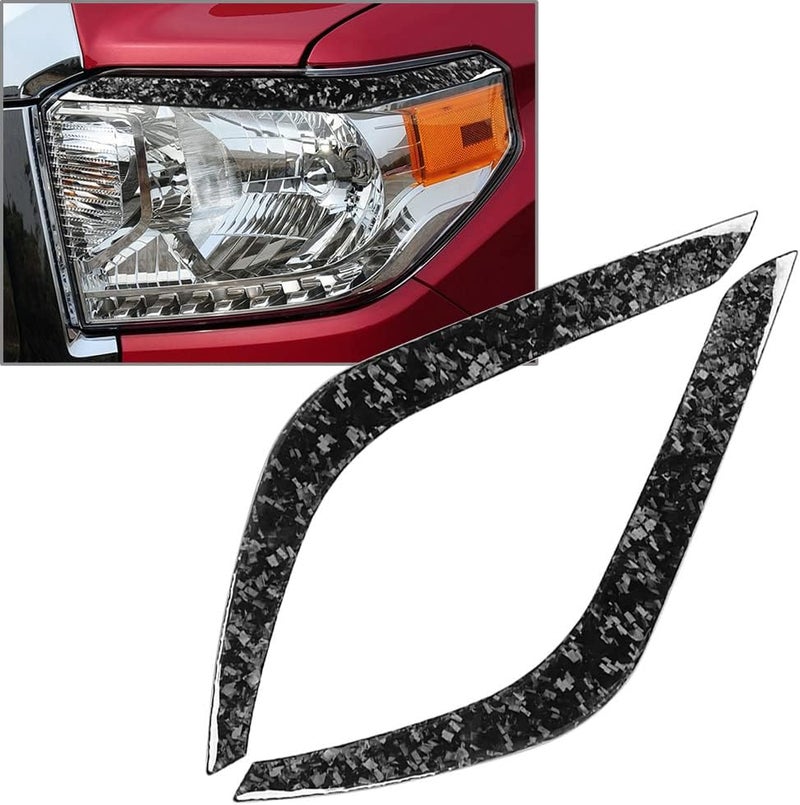 DEMULAX Auto Headlight Eyebrow Trim Cover for Toyota Tundra - Image 5