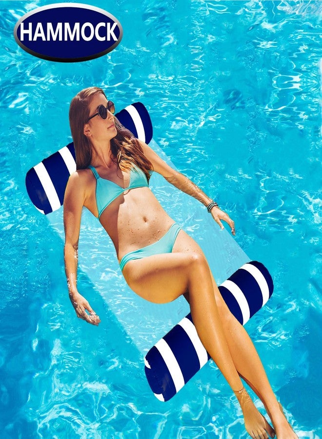 Annil 3 Pack Inflatable Pool Floats Adult Size Water Hammock,Floats for Swimming Pool,4-in-1 Multi-Purpose Pool Floating Toys,Pool Rafts Lounge Chairs Floaties,for Adults Vacation Fun and Rest - Image 2