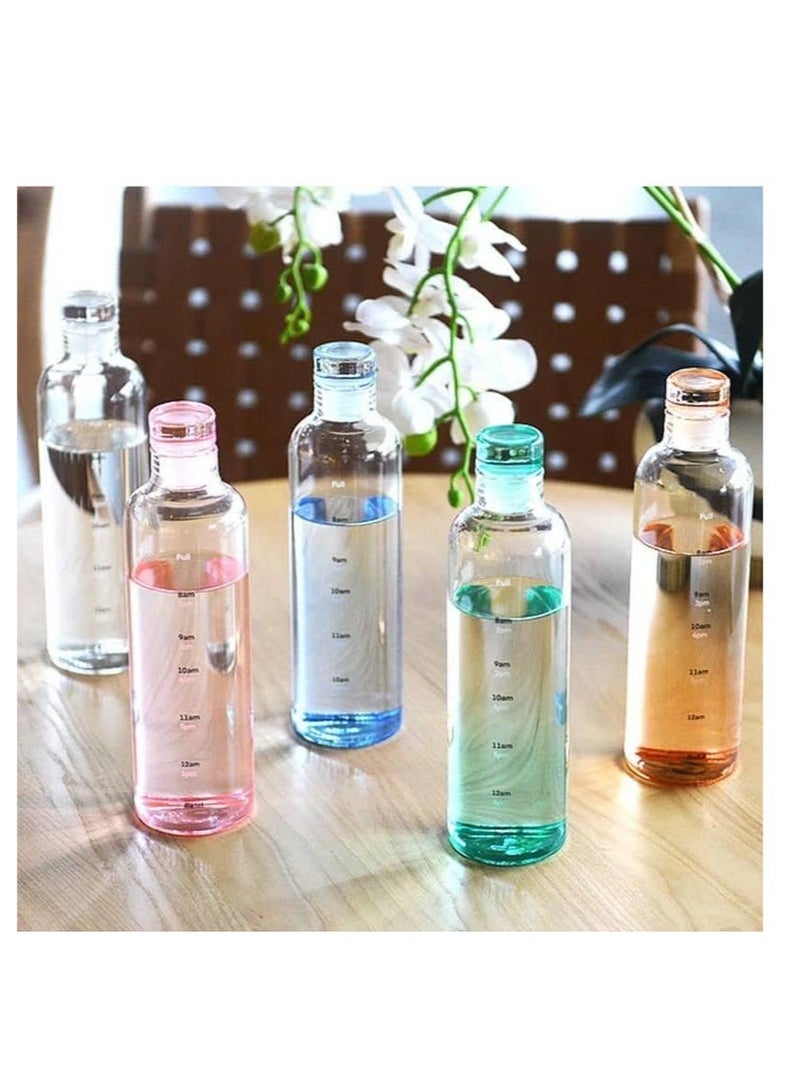 زجاجة مياه أكريليك بتصميم مانع للتسرب - 500 مل، قطعة واحدة، متعددة الألوان - Image 1