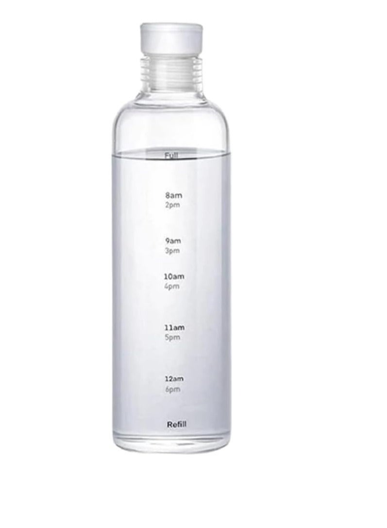 زجاجة مياه أكريليك بتصميم مانع للتسرب - 500 مل، قطعة واحدة، متعددة الألوان - Image 2